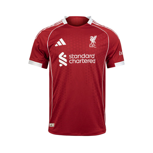 ADIDAS LIVERPOOL 2025/2026 HOME PLAYER JERSEY - STRAWBERRY RED
