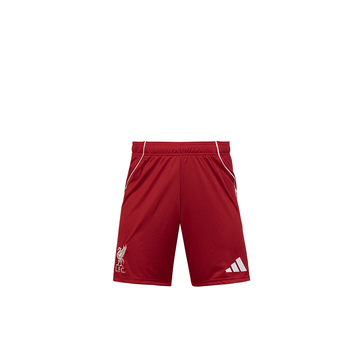 ADIDAS LIVERPOOL 2025/2026 HOME KIDS SHORTS - STRAWBERRY RED