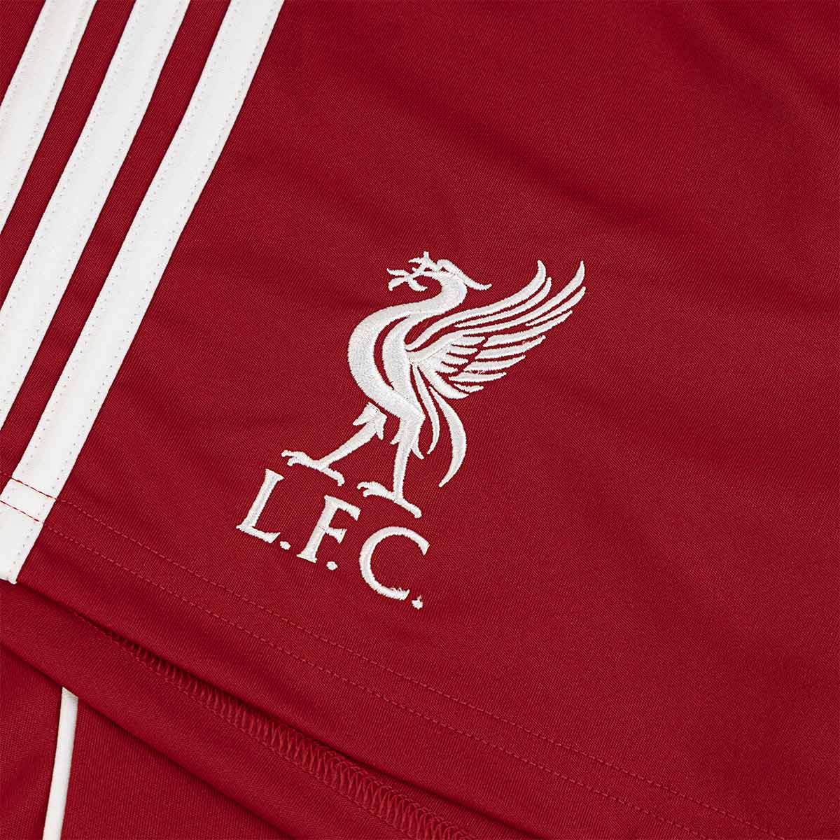 ADIDAS LIVERPOOL 2025/2026 HOME KIDS SHORTS - STRAWBERRY RED