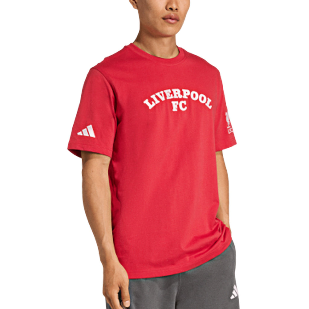 ADIDAS LIVERPOOL US TEE - STRAWBERRY RED