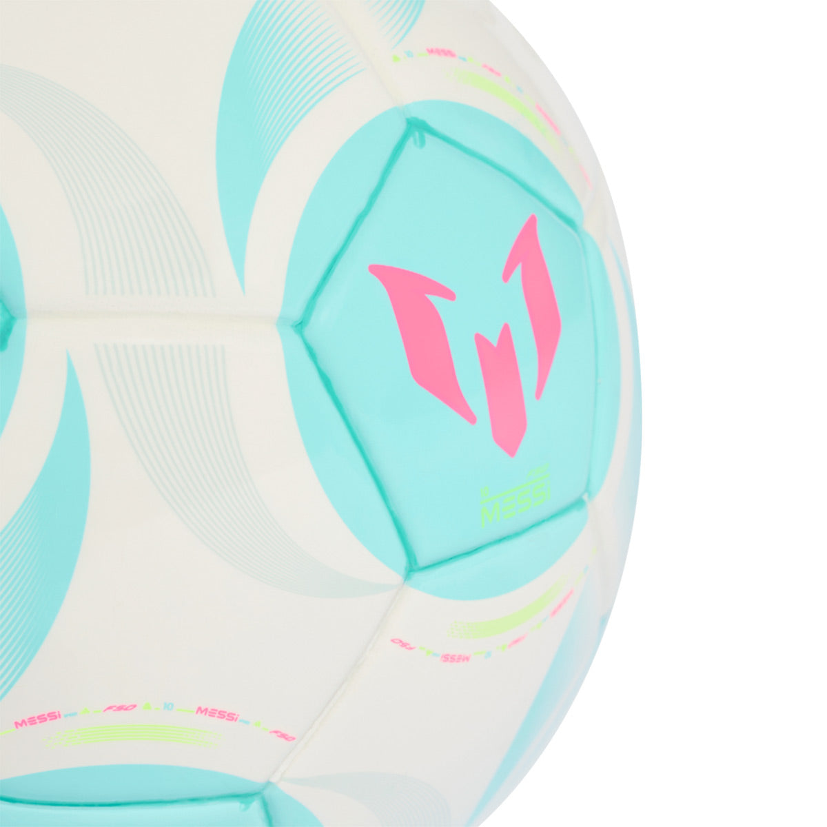 ADIDAS MESSI MINI BALL - WHITE/FLASH AQUA/HALO MINT