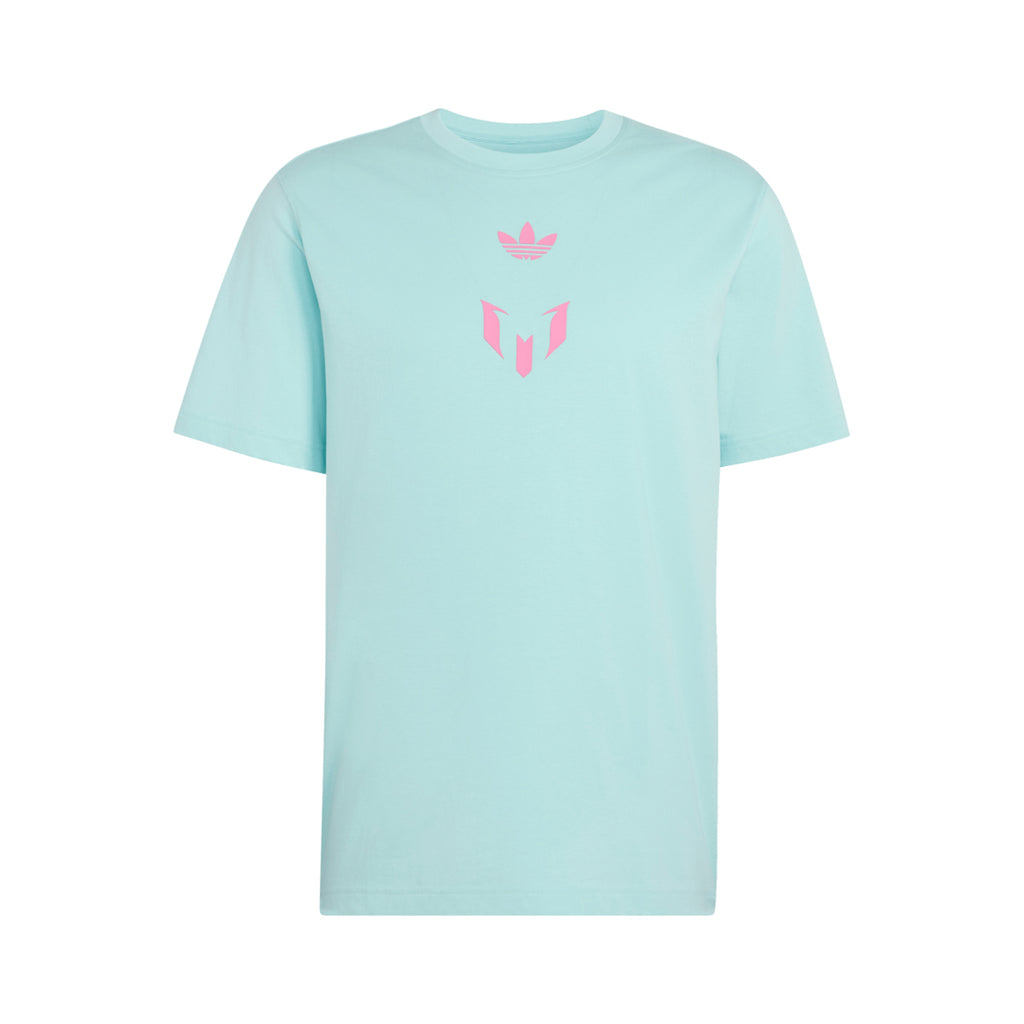 ADIDAS MESSI GRAPHIC TEE - SEMI FLASH AQUA
