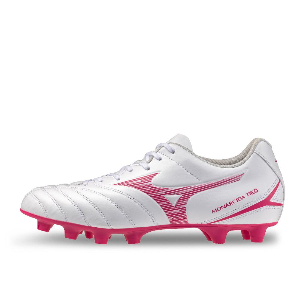 MIZUNO MONARCIDA NEO III SELECT FG - WHITE/PINK TERRA