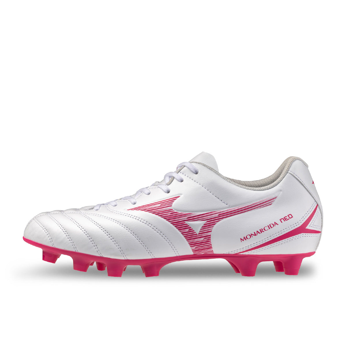 MIZUNO MONARCIDA NEO III SELECT FG - WHITE/PINK TERRA