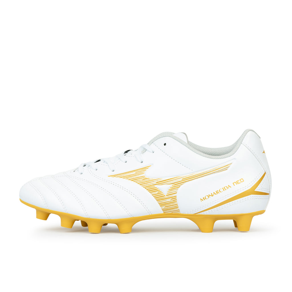 MIZUNO MONARCIDA NEO III SELECT FG - WHITE/MP GOLD