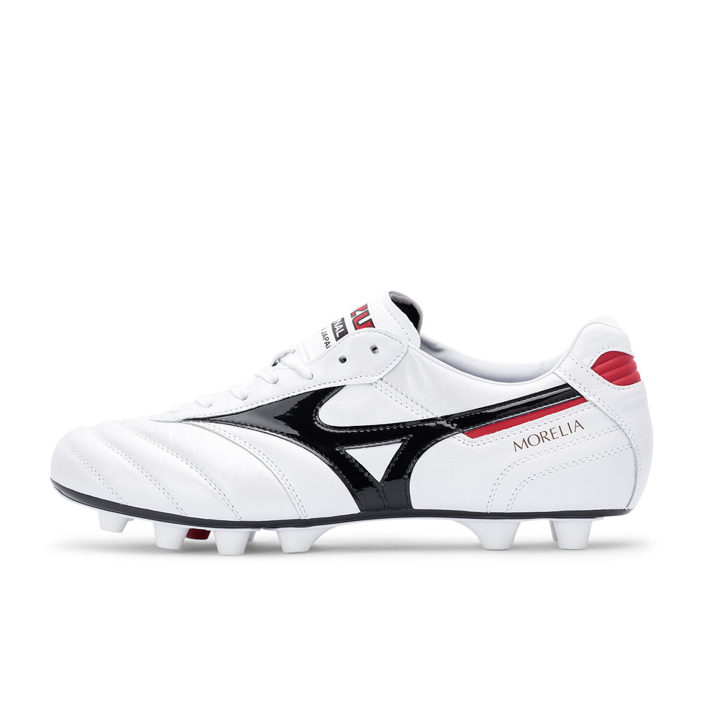 MIZUNO MORELIA II JAPAN - WHITE/BLACK/CHINESERED