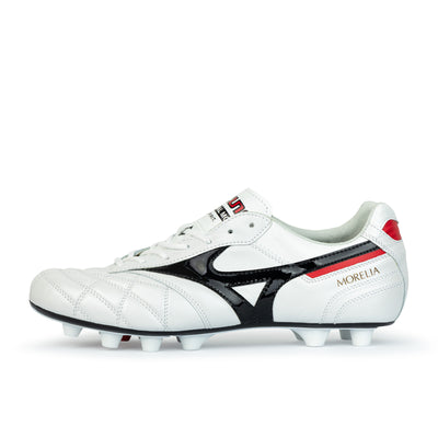 MIZUNO MORELIA II M8 JAPAN FG - WHITE/BLACK/CHINESE RED