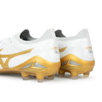 MIZUNO MORELIA NEO IV BETA JAPAN FG - WHITE/MP GOLD/COOL GRAY 3C
