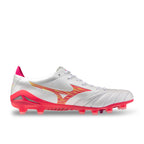 MIZUNO MORELIA NEO IV ELITE FG - WHITE/PINK TETRA/FUCHSIA PURPLE