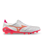 MIZUNO MORELIA NEO IV ELITE FG - WHITE/PINK TETRA/FUCHSIA PURPLE