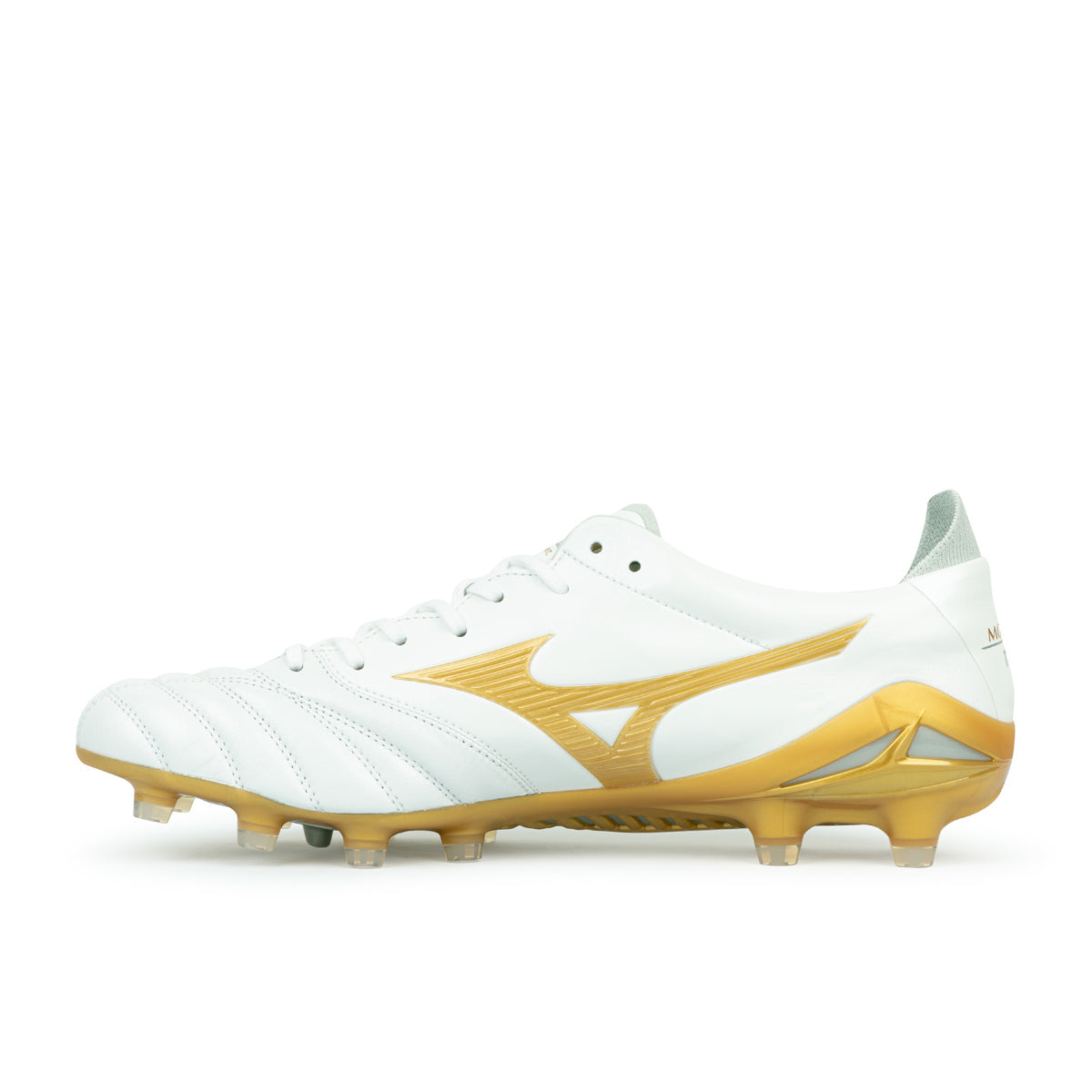 MIZUNO MORELIA NEO IV JAPAN FG - WHITE/MP GOLD/COOL GRAY 3C