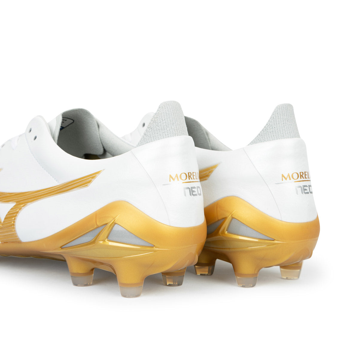MIZUNO MORELIA NEO IV JAPAN FG - WHITE/MP GOLD/COOL GRAY 3C