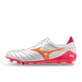 MIZUNO MORELIA NEO IV JAPAN FG - WHITE/PINK TETRA/FUCHSIA PURPLE