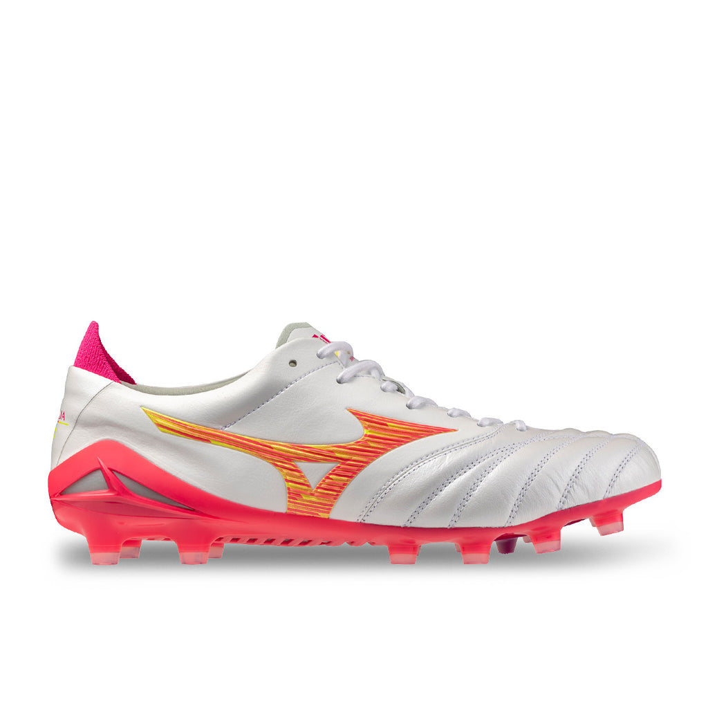 MIZUNO MORELIA NEO IV JAPAN FG - WHITE/PINK TETRA/FUCHSIA PURPLE