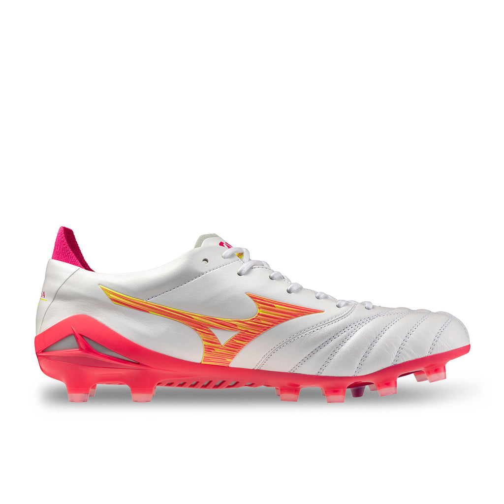 MIZUNO MORELIA NEO IV JAPAN FG - WHITE/PINK TETRA/FUCHSIA PURPLE