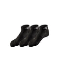 MIZUNO TRAINING MID SOCKS 3P - BLACK/BLACK/BLACK