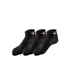 MIZUNO TRAINING MID SOCKS 3P - BLACK/BLACK/BLACK