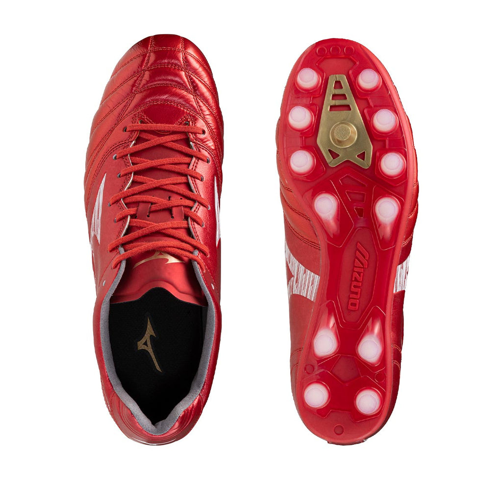 MIZUNO MONARCIDA NEO III WIDE ELITE FG - MORELIA 40TH RED/WHITE