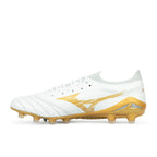 MIZUNO MORELIA NEO IV BETA ELITE FG - WHITE/MP GOLD/COOL GRAY 3C