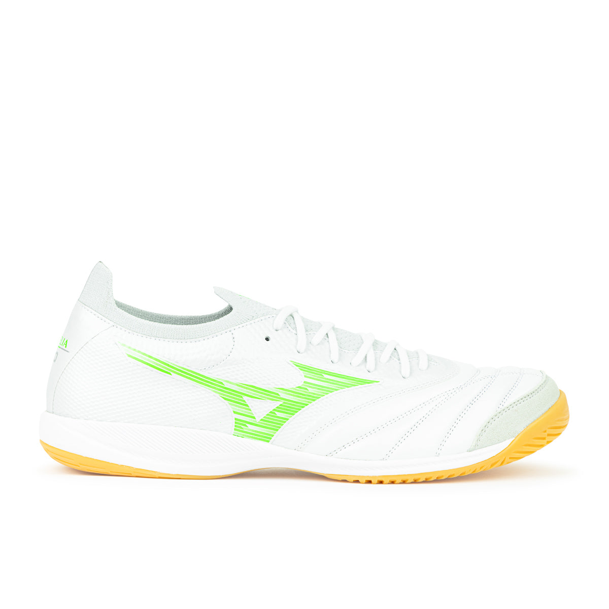 MIZUNO MORELIA NEO SALA BETA JAPAN IN - WHITE/NEON GREEN/COOL GRAY 3C