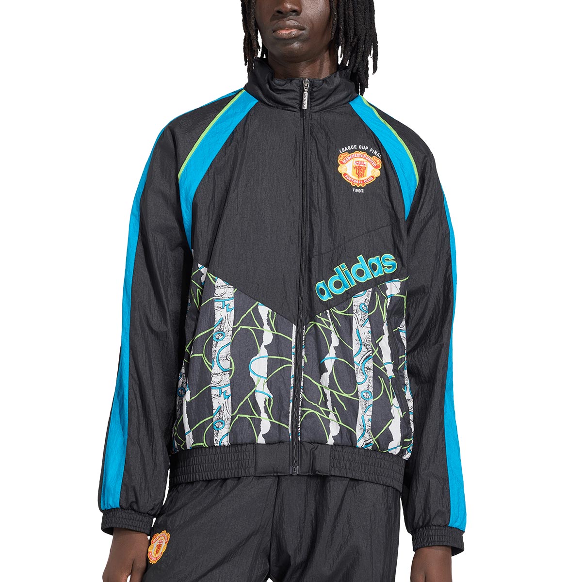 ADIDAS MANCHESTER UNITED 1990 TRACK TOP - BLACK