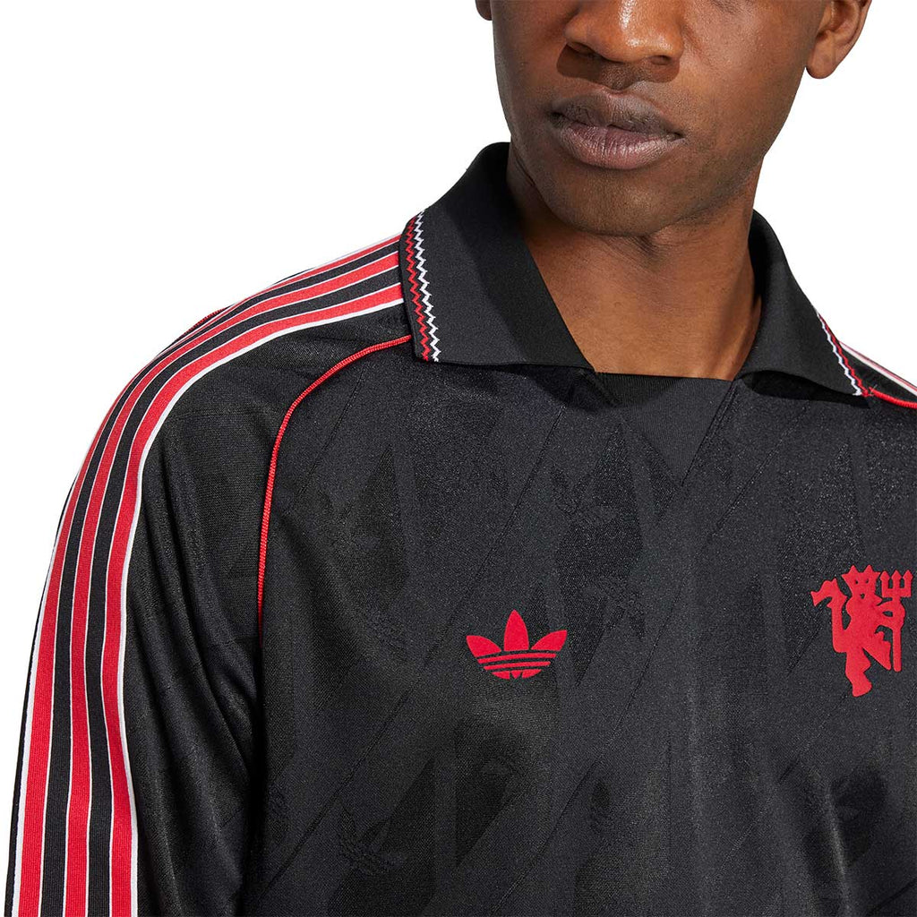 ADIDAS MAN UTD LIFESTYLER JERSEY - BLACK/MUFC RED
