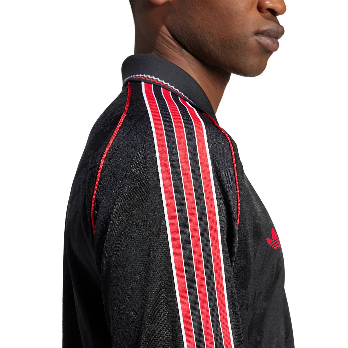 ADIDAS MAN UTD LIFESTYLER JERSEY - BLACK/MUFC RED