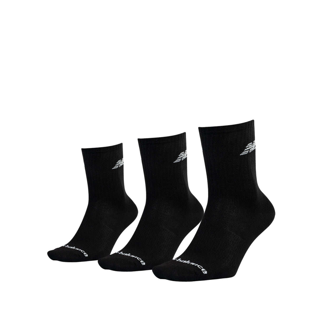 New Balance Lightweight Sock 3 Pairs Black