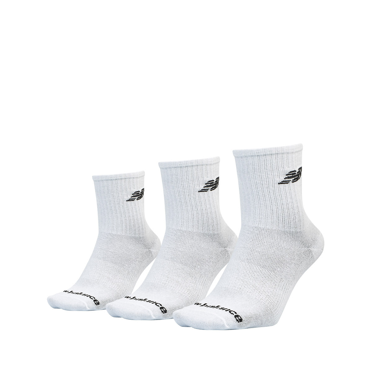 New Balance Lightweight Sock 3 Pairs White