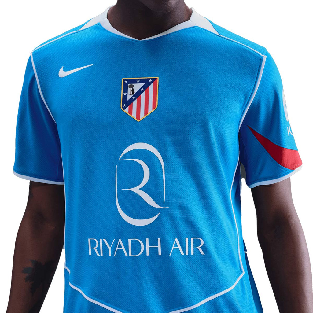 NIKE ATLETICO MADRID 2025/2026 THIRD REPLICA JERSEY - PHOTO BLUE/SPORT RED/WHITE/WHITE