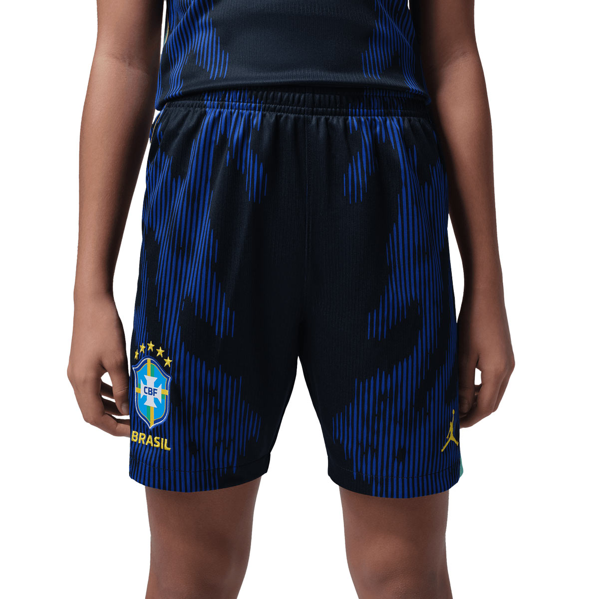 NIKE BRAZIL 2026 AWAY KIDS SHORTS - OLD ROYAL/BLACK/P109C