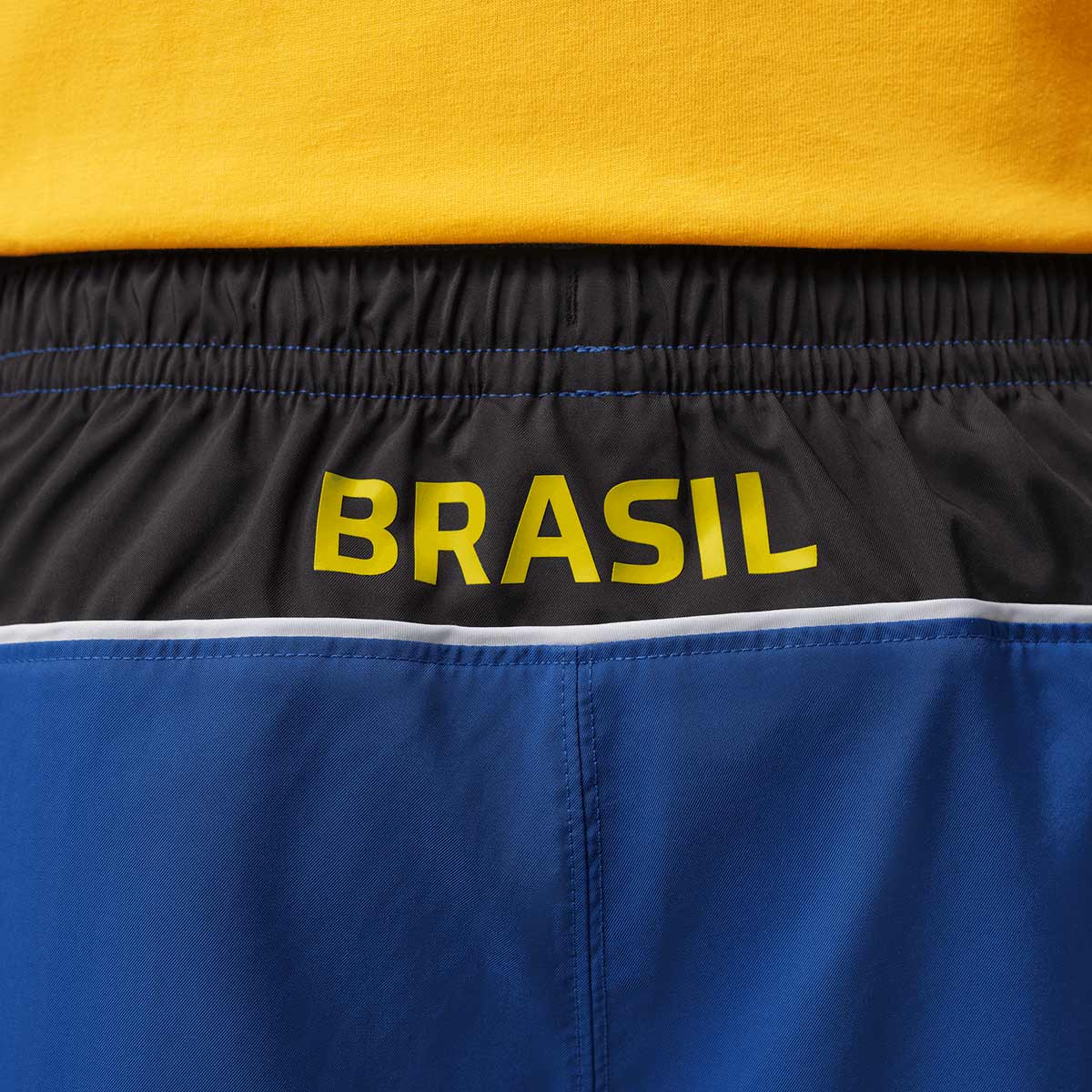 NIKE BRAZIL JORDAN P6 BROOKLYN 5 WOVEN SHORTS - OLD ROYAL/BLACK/YELLOW PULSE
