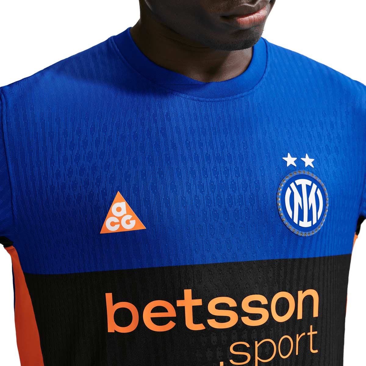 NIKE INTER MILAN 2025/2026 FOURTH PLAYER JERSEY - HYPER BLUE/BLACK/SAFETY ORANGE