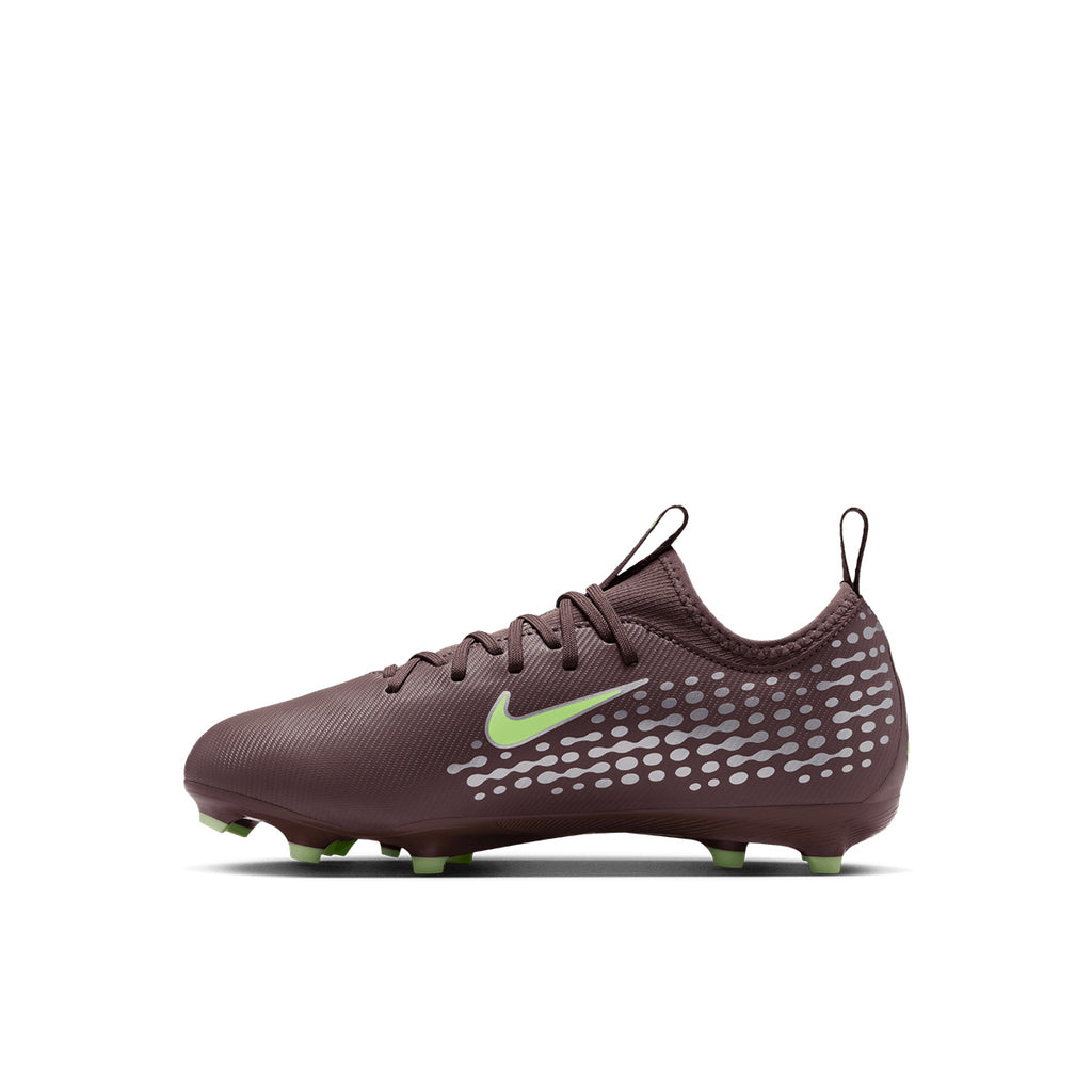 NIKE JR MERCURIAL VAPOR 16 ACADEMY KM FG/MG - PLUM ECLIPSE/METALLIC SILVER