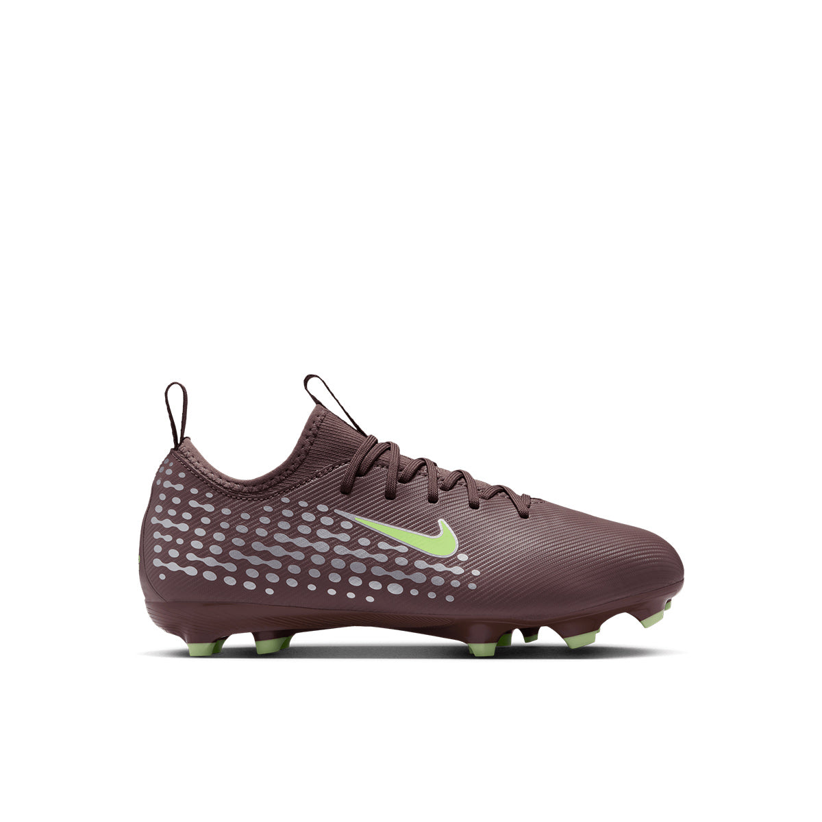 NIKE JR MERCURIAL VAPOR 16 ACADEMY KM FG/MG - PLUM ECLIPSE/METALLIC SILVER