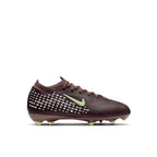 NIKE JR MERCURIAL VAPOR 16 PRO KM FG - PLUM ECLIPSE/METALLIC SILVER