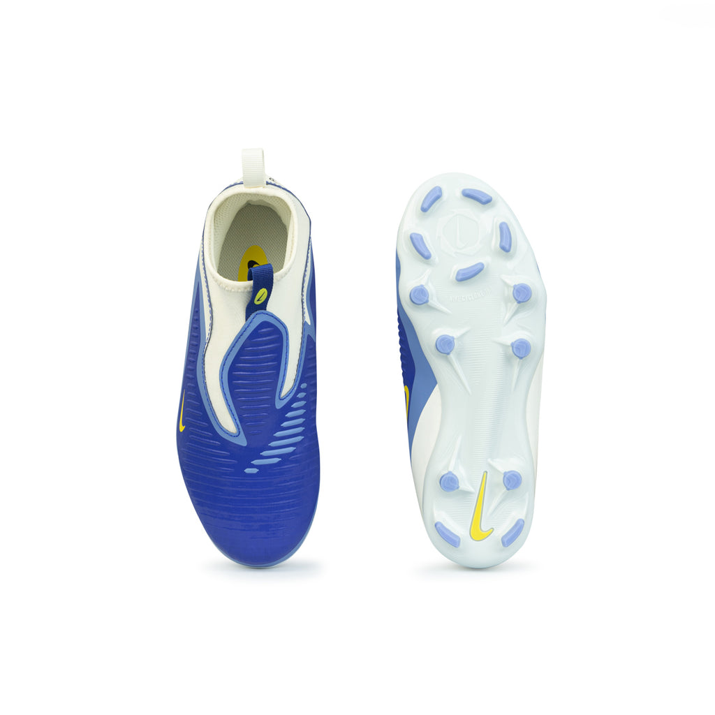 NIKE JR PHANTOM 6 HIGH ACADEMY LV8 FG - RACER BLUE/DARK OBSIDIAN