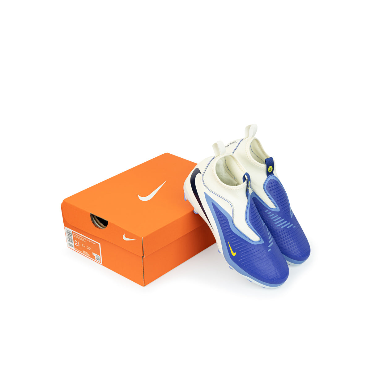 NIKE JR PHANTOM 6 HIGH ACADEMY LV8 FG - RACER BLUE/DARK OBSIDIAN