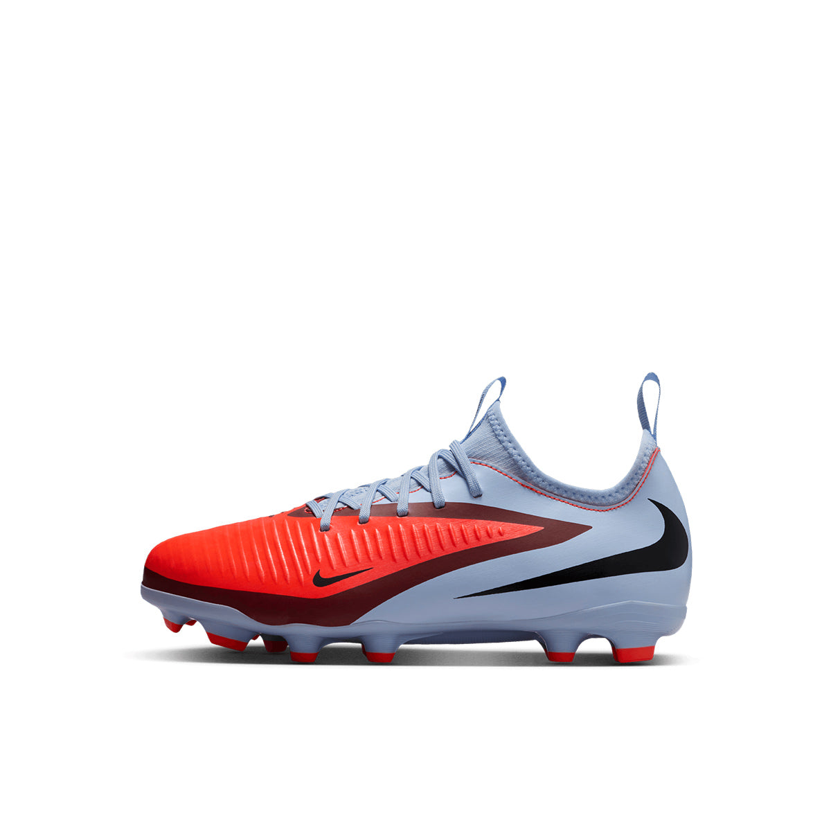 NIKE JR PHANTOM 6 LOW ACADEMY FG/MG - ROYAL TINT/BRIGHT CRIMSON/BLACK