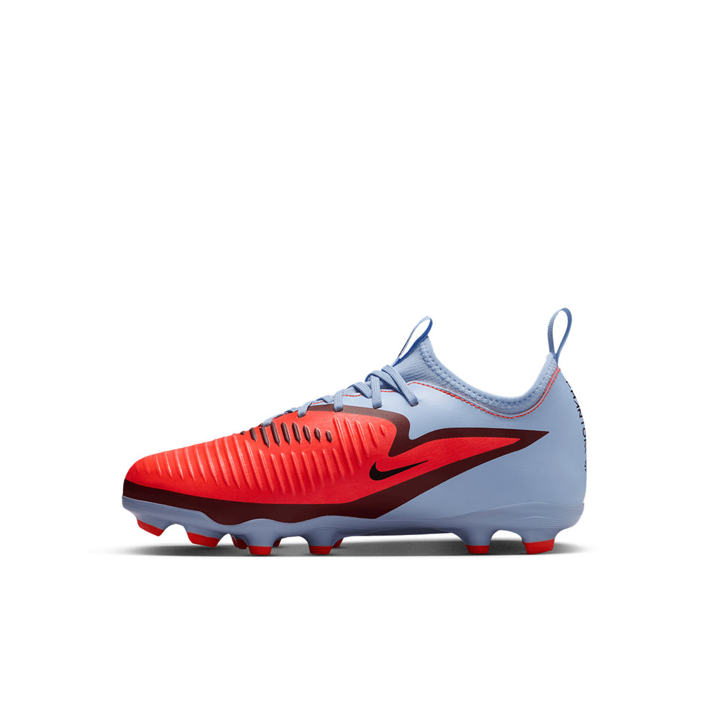 NIKE JR PHANTOM 6 LOW ACADEMY FG/MG - ROYAL TINT/BRIGHT CRIMSON/BLACK