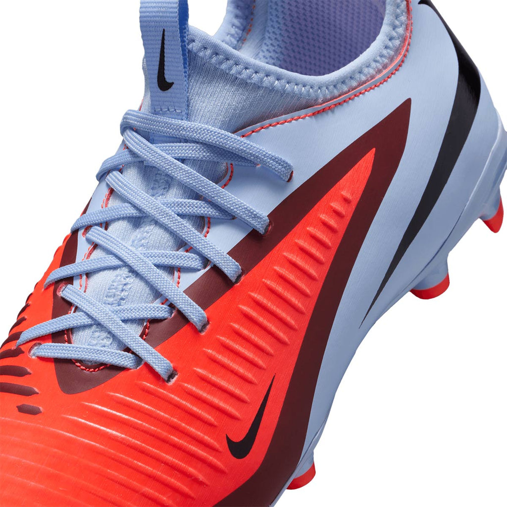 NIKE JR PHANTOM 6 LOW ACADEMY FG/MG - ROYAL TINT/BRIGHT CRIMSON/BLACK