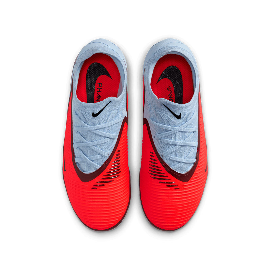 NIKE JR PHANTOM 6 LOW PRO FG/MG - ROYAL TINT/BRIGHT CRIMSON/BLACK