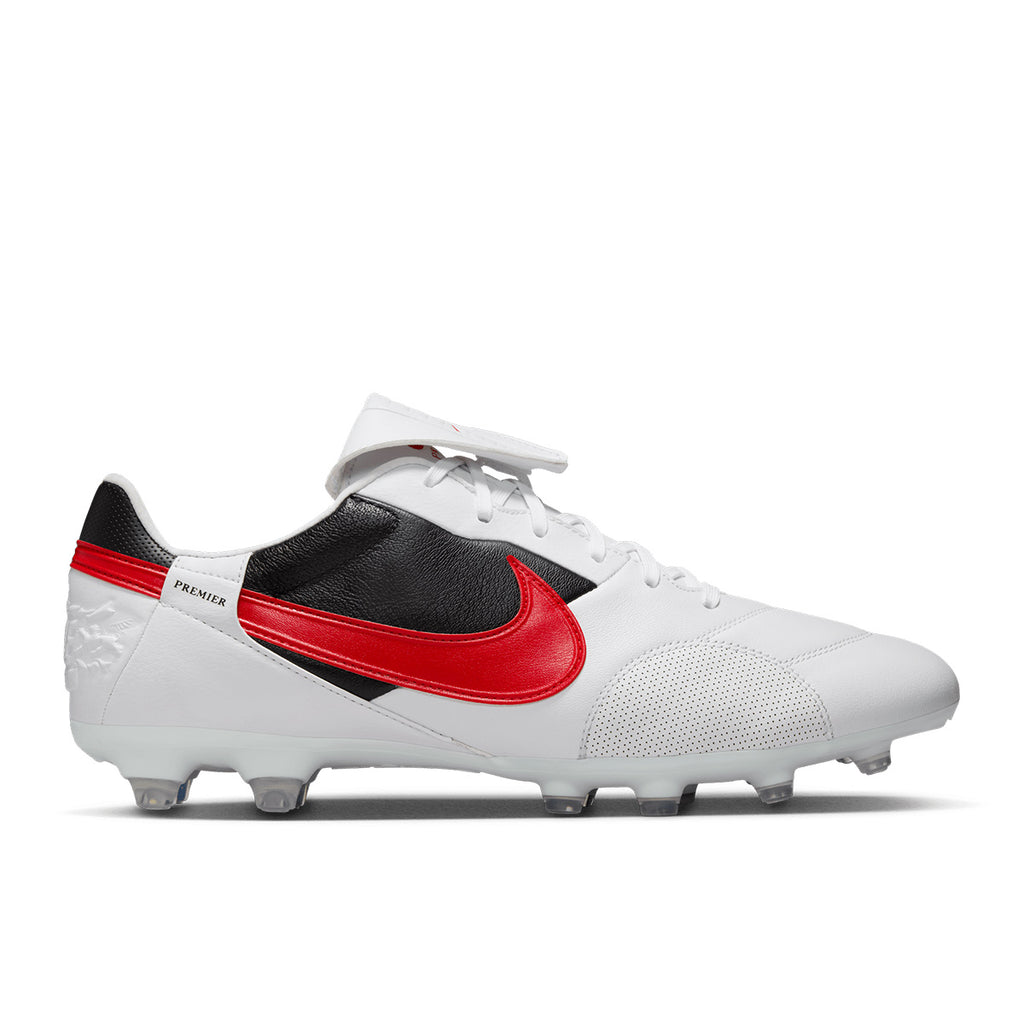 NIKE PREMIER III FG - WHITE/UNIVERSITY RED/BLACK