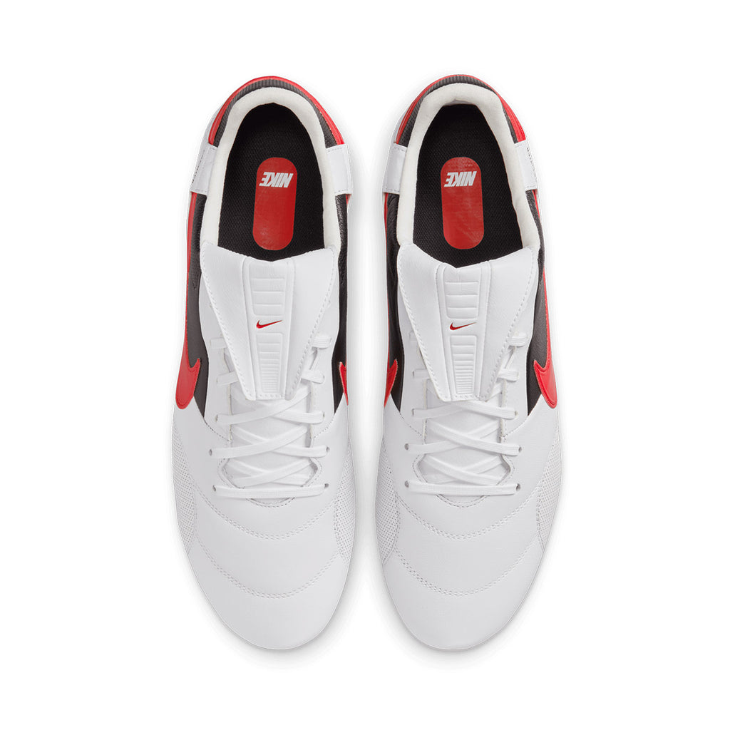 NIKE PREMIER III FG - WHITE/UNIVERSITY RED/BLACK