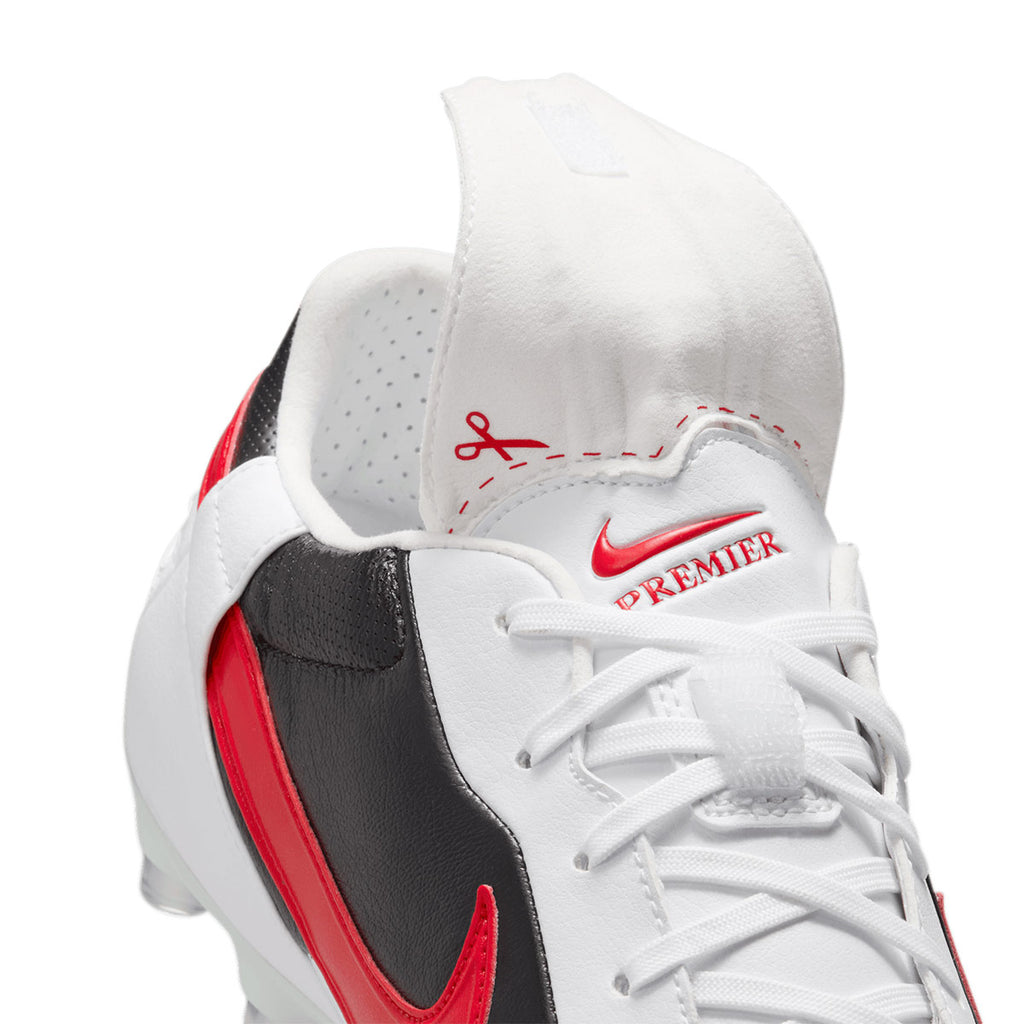 NIKE PREMIER III FG - WHITE/UNIVERSITY RED/BLACK