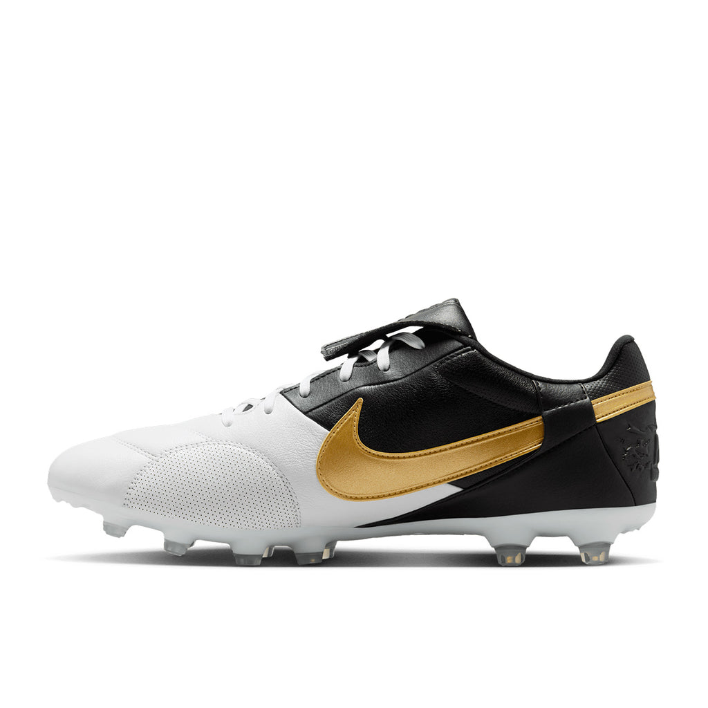 NIKE PREMIER III FG - WHITE/METALLIC GOLD/BLACK