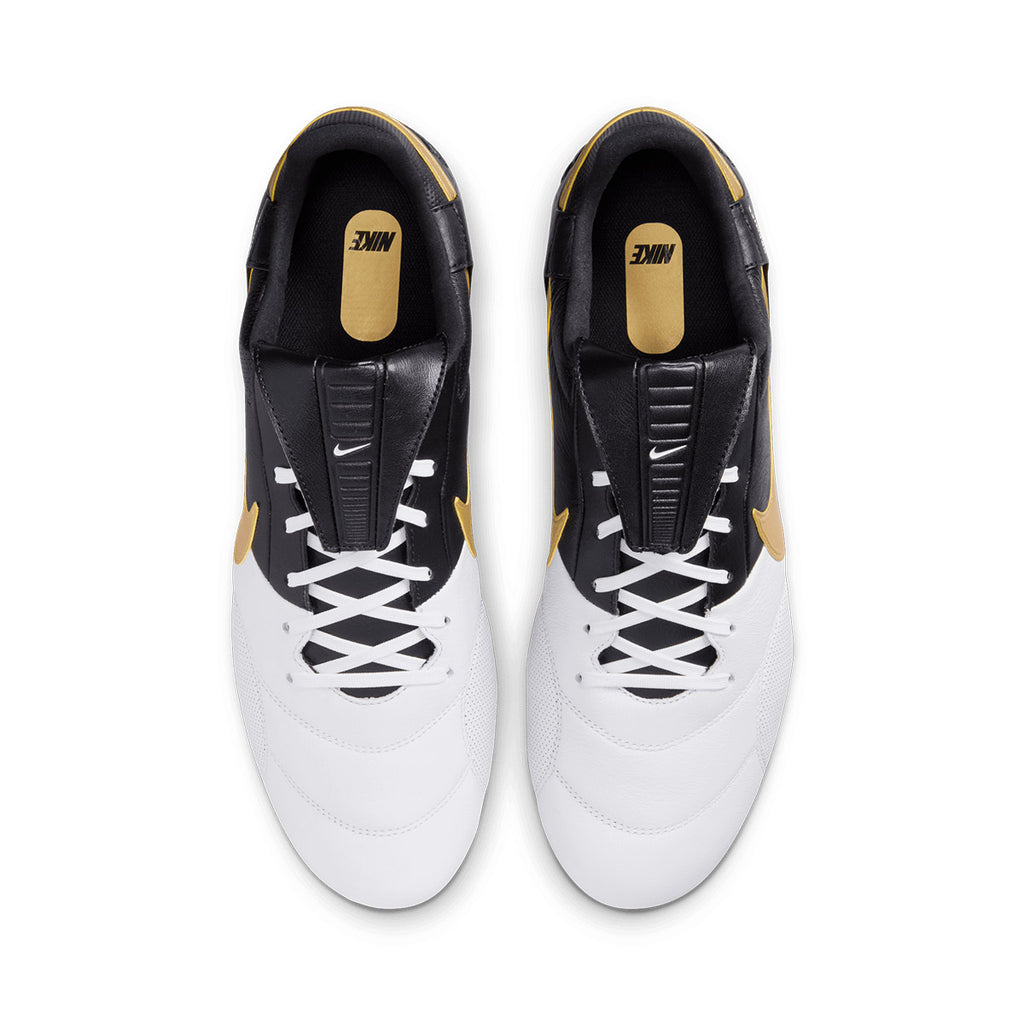 NIKE PREMIER III FG - WHITE/METALLIC GOLD/BLACK