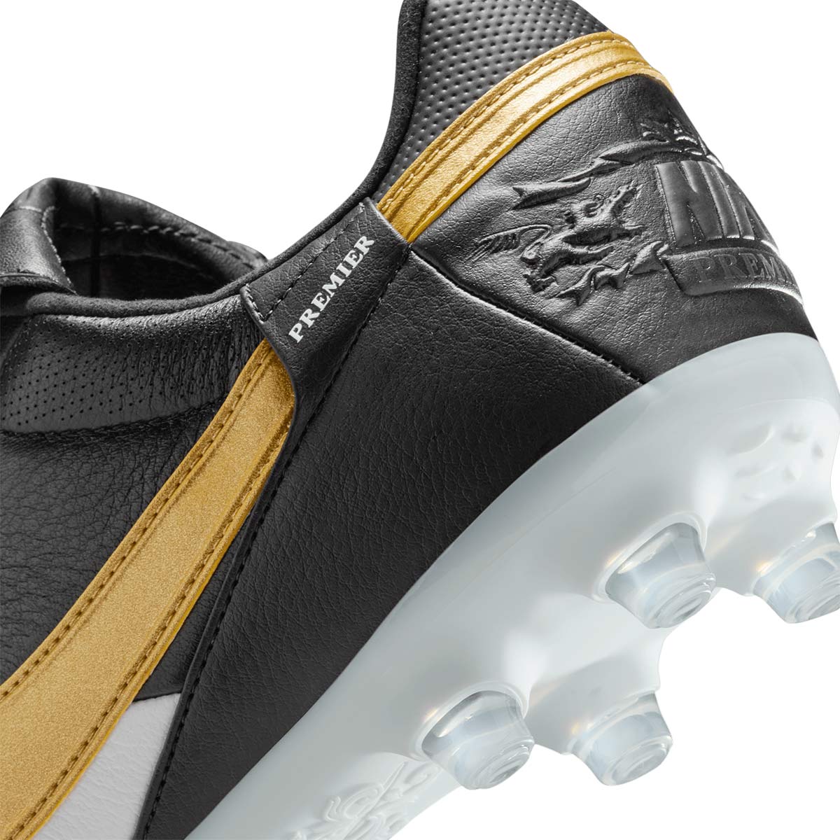 NIKE PREMIER III FG - WHITE/METALLIC GOLD/BLACK