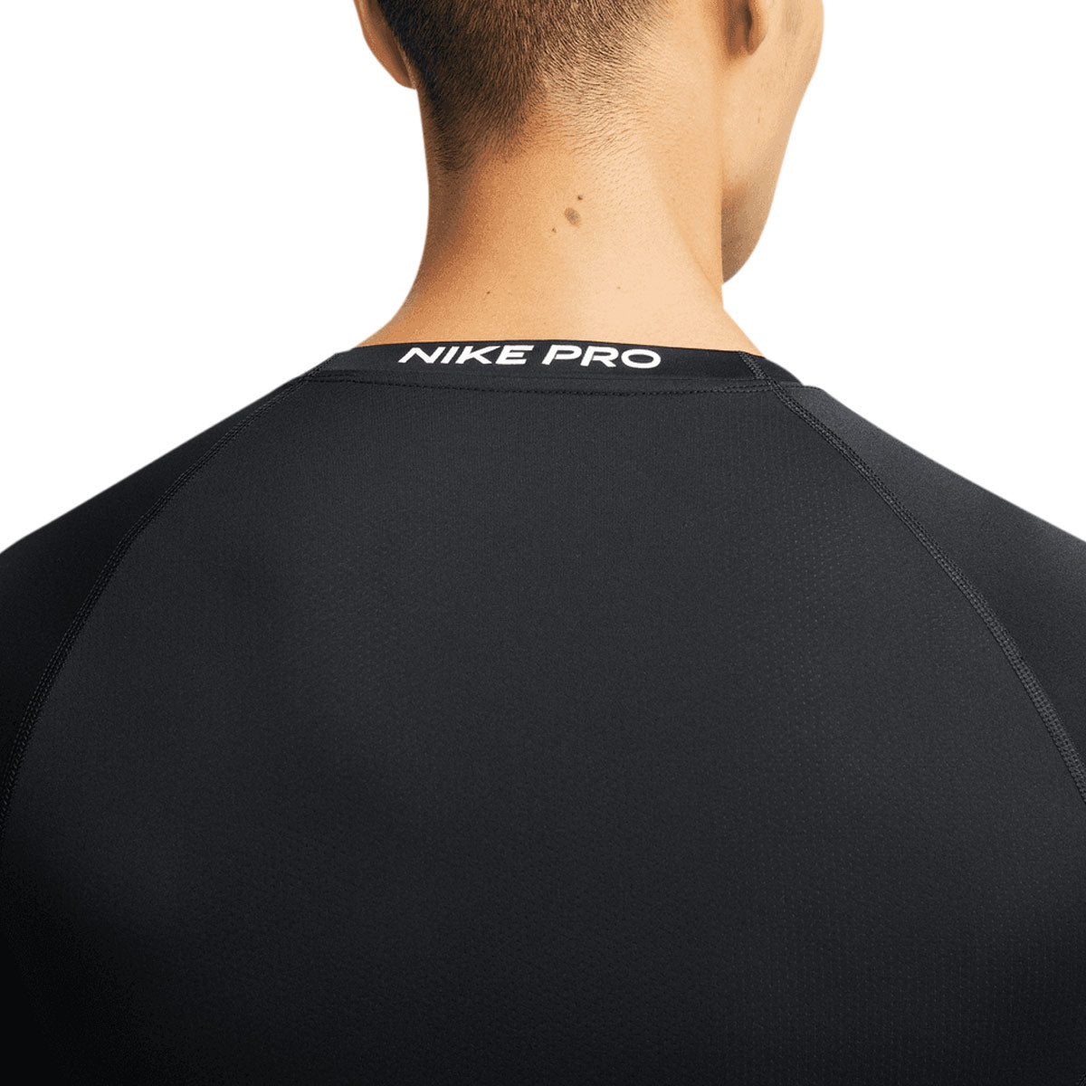 NIKE PRO DRI FIT TIGHT TOP LONG SLEEVE - BLACK/WHITE