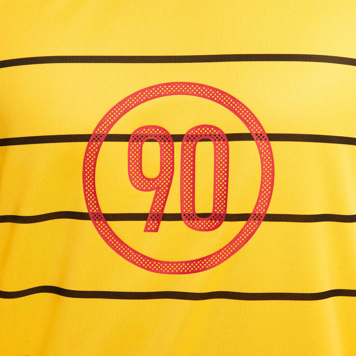 NIKE TOTAL 90 ENERGY LONG SLEEVE JERSEY - TOUR YELLOW/BLACK/BLACK/SPORT RED